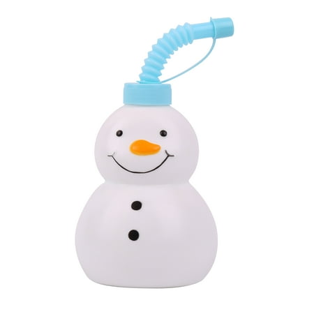 Holiday Time Sippy Cup Snowman, Straw Cup, White Color, Child,Unisex,Sippy Cup Type