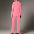 thumbnail image 4 of Breezora Women's Long Sleeve Cardigan and Pants Suit Set Office Work Professional Outfit Elegant Two Piece Business Casual Wear M Size Pink, 4 of 8