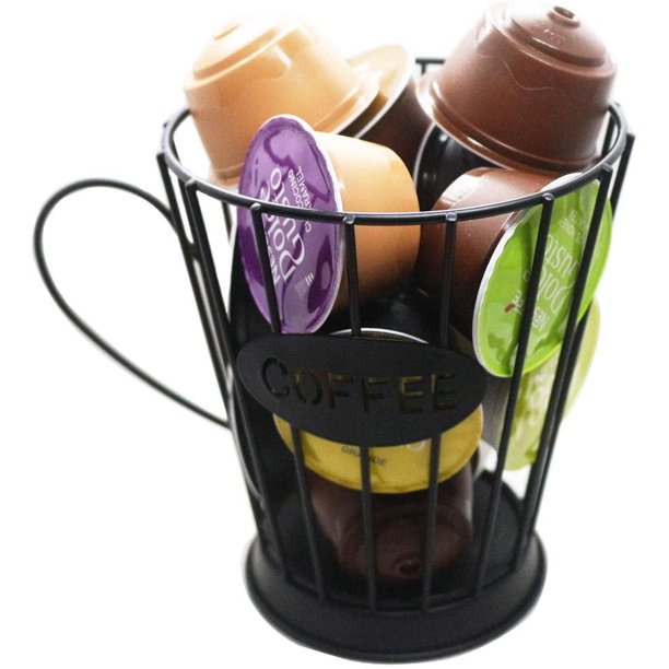 Coffee Pod Holder Metal Mug Shape, Coffee Pod Storage Container K Cup