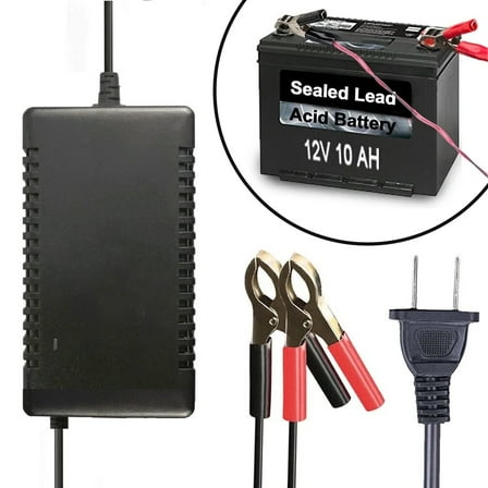 Q&Q BASICS Portable 12V Auto Car Battery Charger Trickle Maintainer Boat Motorcycle