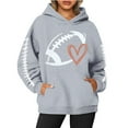 Football Graphic Hoodies for Women Y2K Teen Girls Hooded Sweatshirts