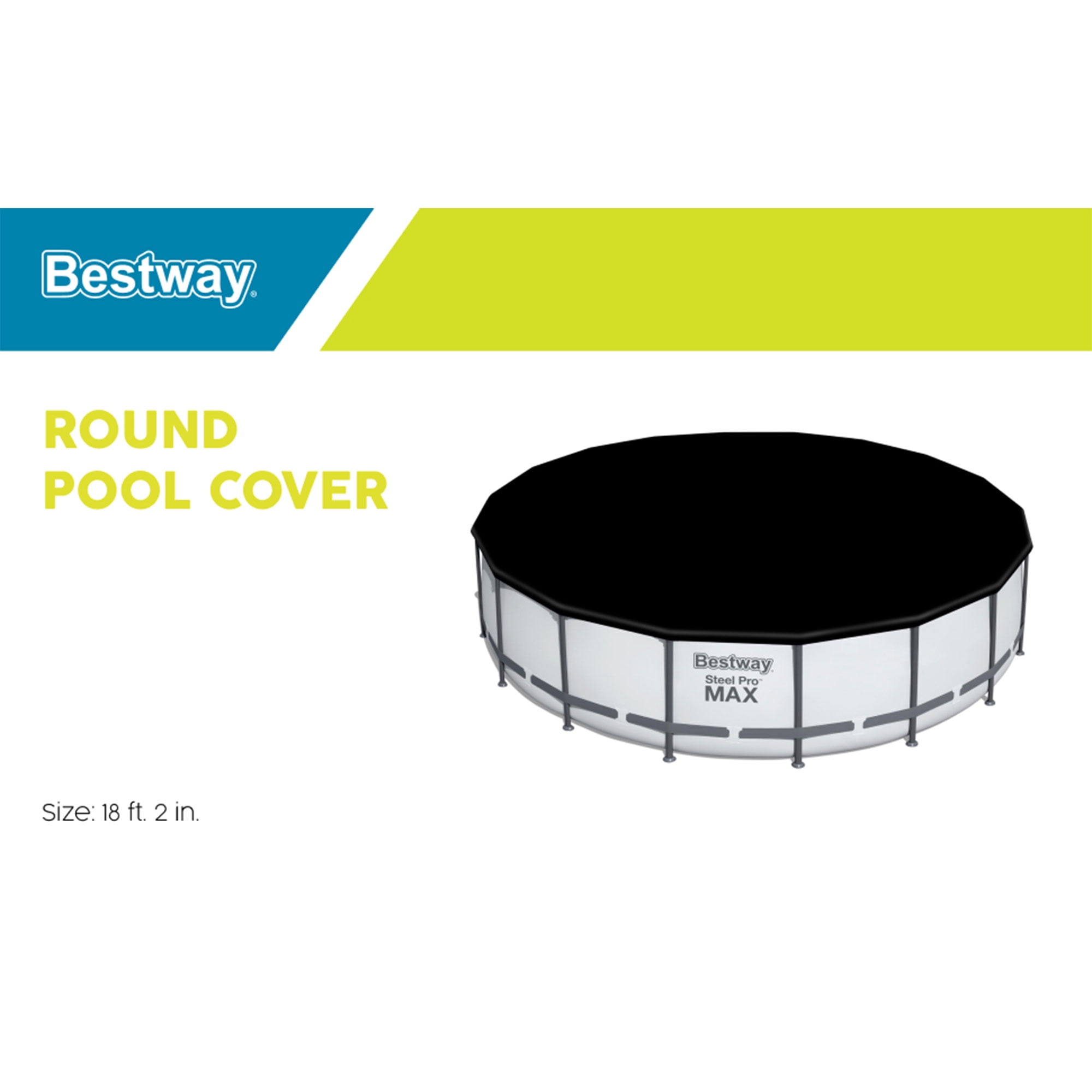 Bestway Flowclear 18' Swimming Pool Cover for Above Ground Frame Pools (Cover Only)