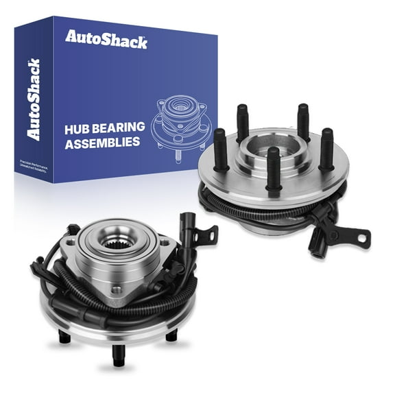 AutoShack Front Wheel Hub Bearing Assemblies with ABS| Replacement for 2006-2010 Ford Explorer 2007-2010 Ford Explorer Sport Trac 2006-2010 Mercury Mountaineer | 2-PC