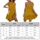 thumbnail image 2 of Vestidos De Playa Vestido corto de mujer con pliegues en el cuello de un hombro Vestido de sol para cóctel (Amarillo M) Cgtredaw para Mujer Amarillo T XL, 2 of 6