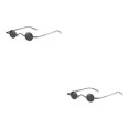 thumbnail image 2 of Guardurnaity Gafas de sol con montura de metal, resistentes y duraderas, para exteriores, punk, gafas de sol, gafas de sol, todo negro todo negro 2Conjunto, 2 of 6
