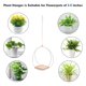 thumbnail image 4 of Macetero colgante de madera con soporte de cuerda de algodón, estilo europeo moderno, apto para plantas pequeñas y decoración, 30 cm de diámetro., 4 of 6
