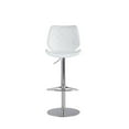 thumbnail image 3 of Chintaly Modern Pneumatic-Adjustable Stool W/ Diamond Stitching, 3 of 8