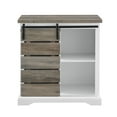 thumbnail image 4 of Walker Edison Farmhouse Sliding Barn Door Accent Cabinet, Grey Wash, 4 of 10