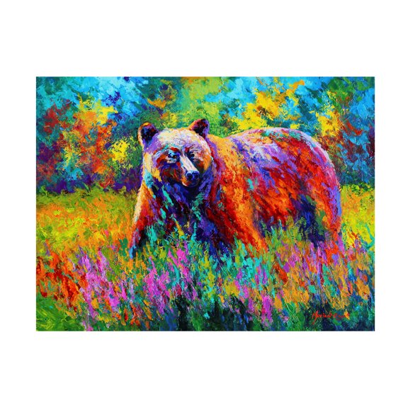 Marion Rose 'Grizz On Guard' Canvas Art