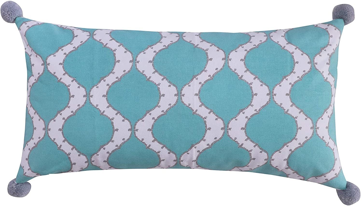 teal and silver throw pillows