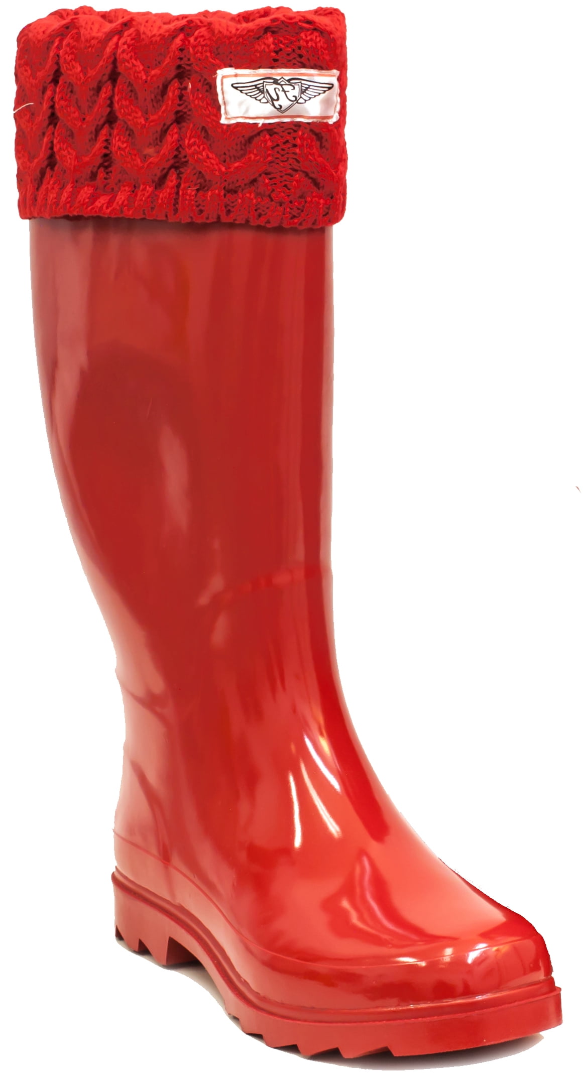 fuzzy lined rain boots