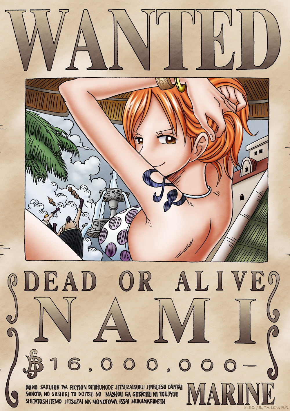 One Piece Poster Wanted Nami