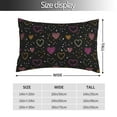 thumbnail image 2 of Salouo Heart and Stars Pattern Pillow Cases,1PC Pillow Covers with Envelope Closure Decorative Pillow Case for Bed Couch,Pillows Not Included-16"x24", 2 of 6
