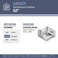 thumbnail image 5 of Prominence Home 52" Abner Indoor/Outdoor Bronze Ceiling Fan, 5 of 13