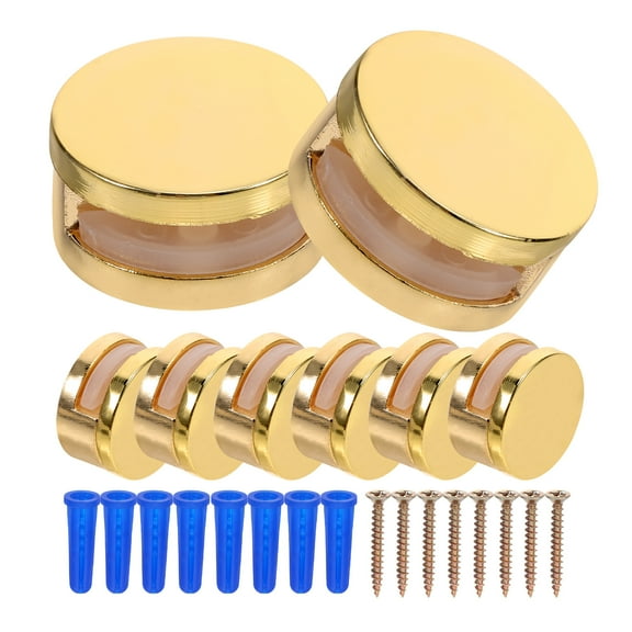 HAKIDZEL Glass Shelf Clip Mirror Clips Heavy Duty Zinc Alloy Support Long-term Use Hotel 8Pcs