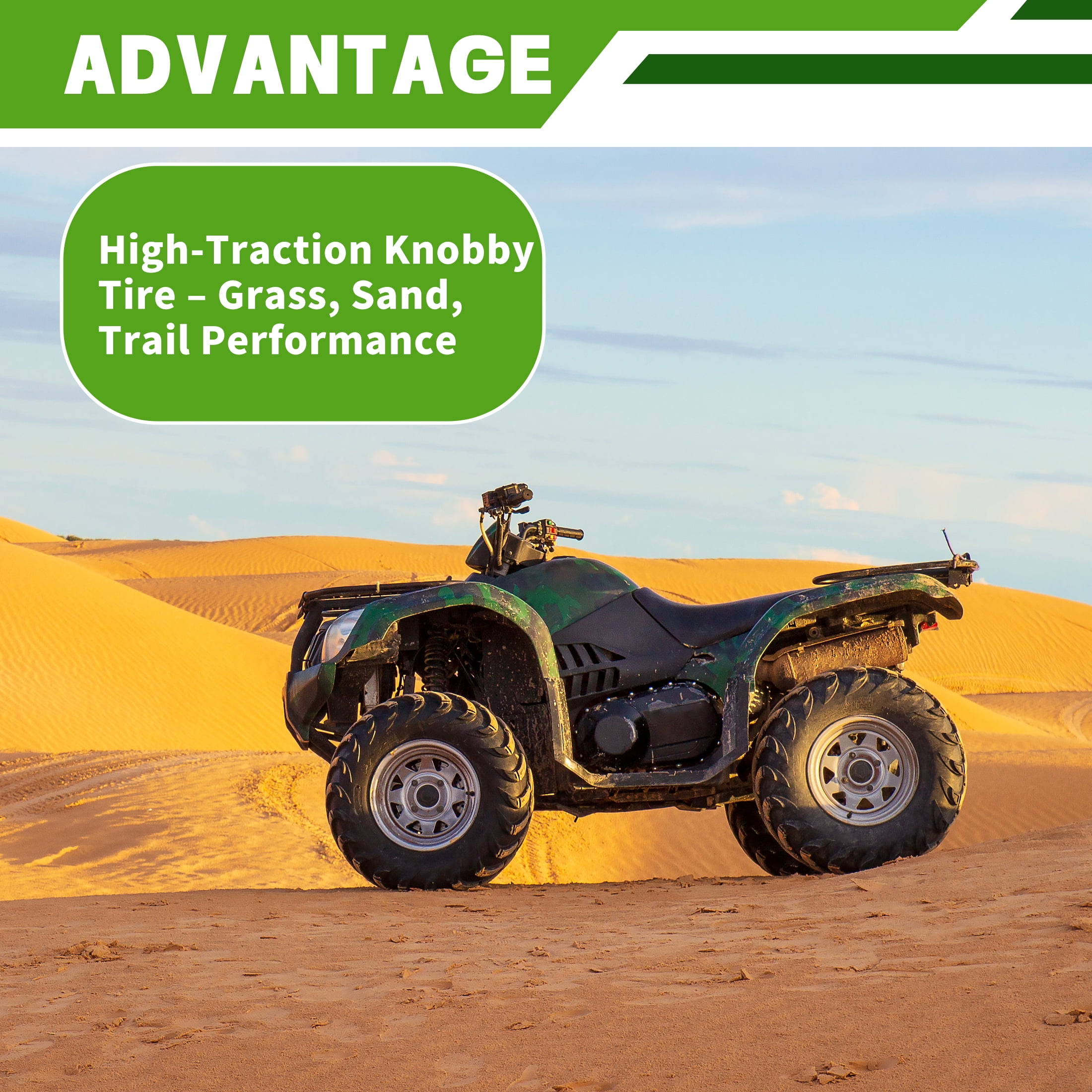 Hi-Run Knobby SU17 Rear 22x11-8 2PR ATV/UTV Tire - Walmart.com
