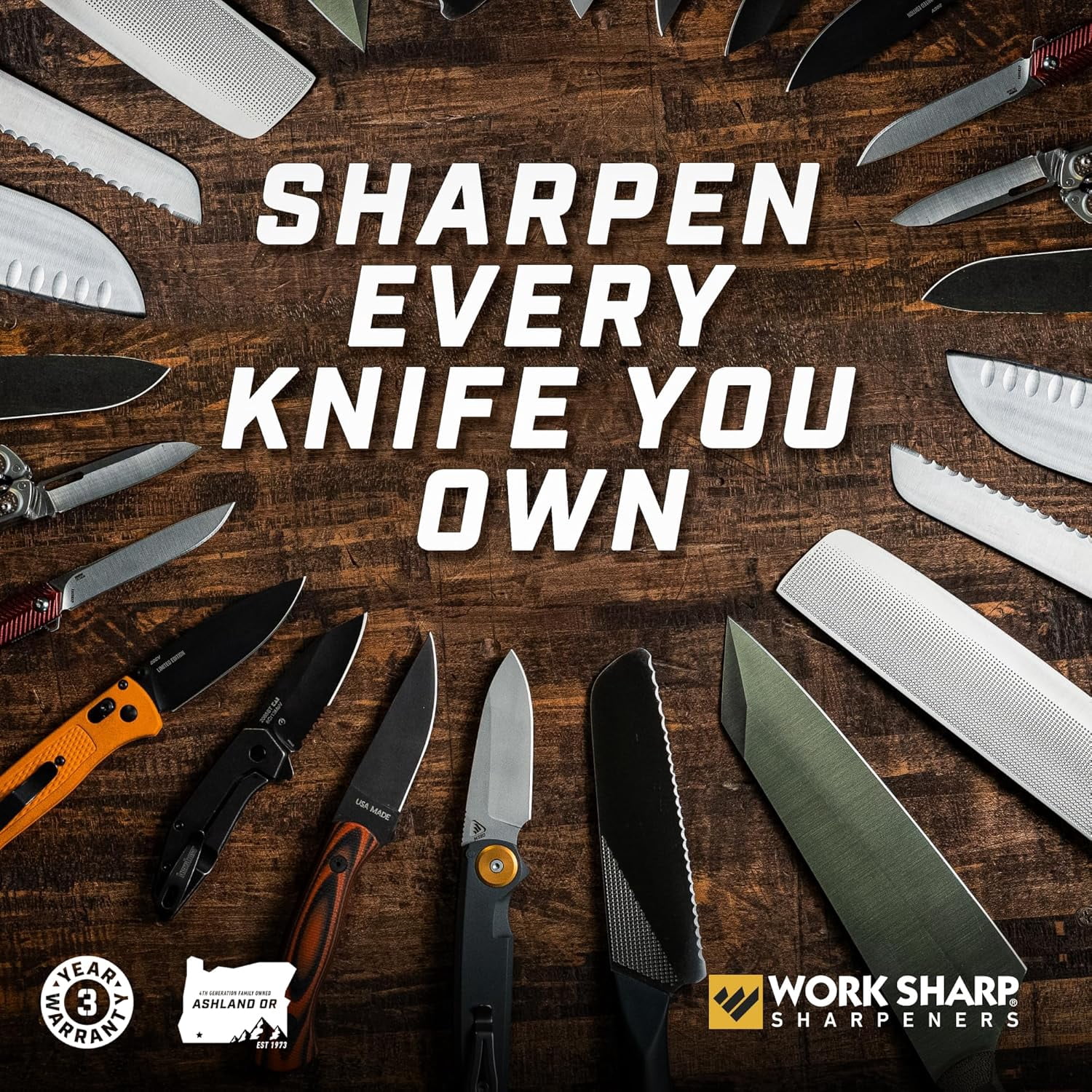 Electric Kitchen Knife Sharpener -  Knives Ready for Cookouts and BBQs - Fits in Kitchen Drawer, Sharpens Every , Fast & Easy