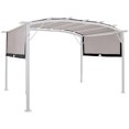 thumbnail image 3 of Sunnydaze 9 x 12 Pergola Rétractable en Polyester avec Auvent Gris, 3 of 3