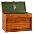 thumbnail image 1 of Gerstner International Commode en Bois Dur 11 Tiroirs avec Couvercle avant, Chêne Rouge, 1 of 6