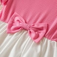 thumbnail image 6 of Glisme Girls Dresses Toddler Children Butterfly Sleeves Cartoon Prints Party Dresses Pink Sundress Size 12-18 Months, 6 of 9
