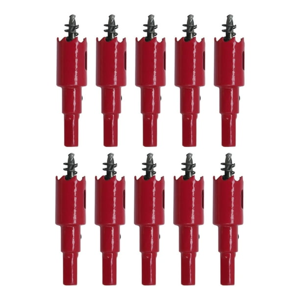 10 piezas broca para agujeros , herramienta de carpintería resistente, de agujeros para techo de PVC, placas de yeso de madera blanda 16mm