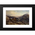 thumbnail image 2 of Morten Müller 24x17 Black Modern Framed Museum Art Print Titled - Evening in the Norwegian Mountains (1869), 2 of 5