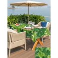 thumbnail image 5 of Outdoor Tablecloth with Umbrella Hole for Patio/Picnic/Party/Camping, Summer Palm Leaves Waterproof Table Cloth Rectangle Table Cover Washable, Tropical Green Botanical (60"x 120"), 5 of 8