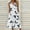 White, variant on SEMPAI Sun Dresses Women Summer Casual Pleated Loose Swing Midi for Women Flral Print Knee Length Plus Size Dress Crewneck Short Sleeve Wedding Guest Dress Summer