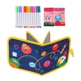 thumbnail image 3 of Juego de de libro borrable, 7 páginas, juego de viajes por carretera preescolar para niños y niñas, regalo de vacaciones, tamaño compacto, , estilo E CUTICAT Libro de garabatos borrable, 3 of 8