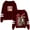 Claret, variant on Renee Rap Bite Me Tour 2025 Pullover Hoodies Pocketless Parallel Bars Sleeve Streetwear
