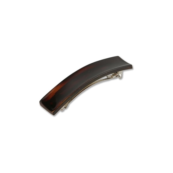 Allure Concave Rectangle Barrette - Tortoise