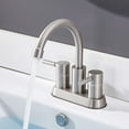 thumbnail image 3 of Senlese 62-LFDJXW2-AGDYS Brass Brushed NickelVanity Mixer Faucet, 3 of 16