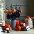thumbnail image 3 of Halloween Pumpkin Bouquet with Spooky Accents, Artificial Floral Arrangement for Fall Home Decor, Rustic Autumn Table Centerpiece, Seasonal Decorations, 3 of 7
