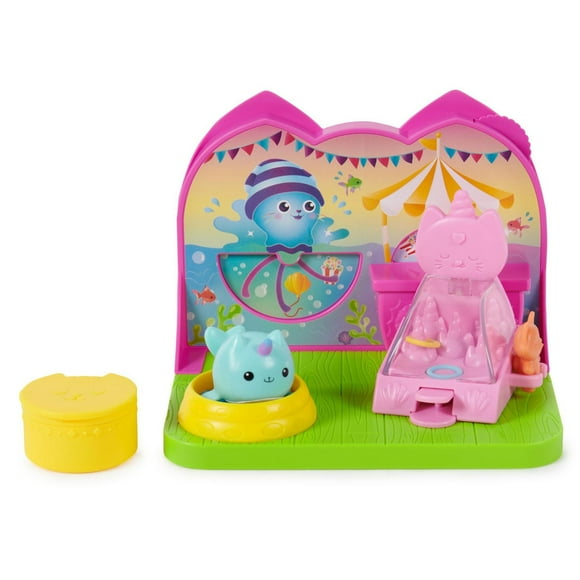Gabby’s Dollhouse, Kitty Narwhal’s Carnival Room, with Toy Figure, Surprise Toys and Dollhouse Furniture, Kids Toys for Girls & Boys 3+