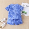 thumbnail image 7 of YTDSCS Baby Toddler Boys T-Shirt Outfits Tie Dye Short Sleeve Top + Shorts Summer Newborn Set 2Pcs for 6M-36M, 7 of 7