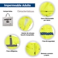 thumbnail image 2 of Chamarra y Pantalón IMAR Impermeable Amarillo con Reflejante Talla G, 2 of 5