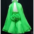 thumbnail image 5 of NEW TODDLER  GIRL PAGEANT Dance FORMAL Flower Girl SHORT DRESS  GREEN 2-4 5 6 7, 5 of 8