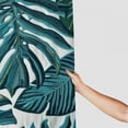 thumbnail image 3 of GOSMITH Tropical Leaf Palm Pattern Comfy Decorative Shower Curtain - Multiple Sizes White, 3 of 7