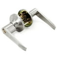 thumbnail image 5 of Villar Home Designs Door Lever Lara Satin Nickel Keyed 8 Pack, 5 of 8