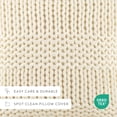 thumbnail image 5 of Comfort Canopy Cozy Chunky Knit Decor Throw Pillow Cover, 20" x 20", 5 of 8
