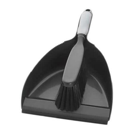 Rubbermaid Professional Plus Duster Dustpan Set, Black