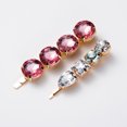 thumbnail image 2 of Juego de 3 elegantes pasadores de flamenco para mujer, pinzas para el pelo con diamantes de imitación, accesorios para el cabello, pasadores de acrílico decorativos., 2 of 8