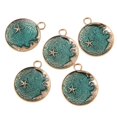 thumbnail image 1 of Pendientes colgantes Zulema de estrella y aleación Verde, 1 of 8