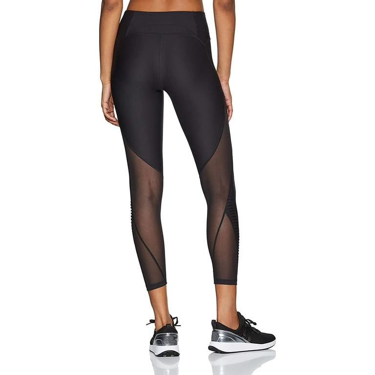 Under Armour Womens Vanished Pleated Ankle Leggings,Black/Tonal,XX
