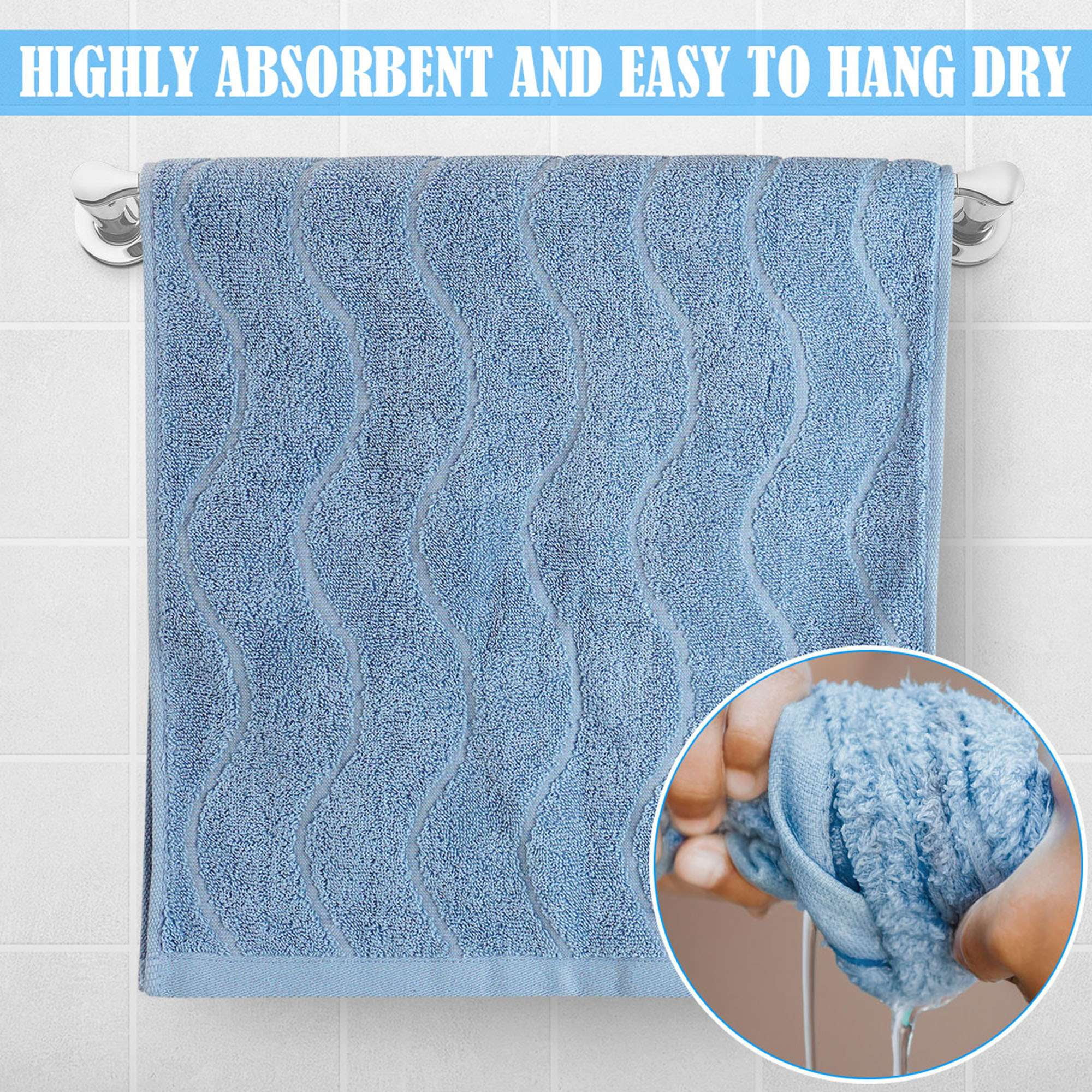 Deago 4 Pack Soft & Absorbent Cotton Hand Towels for Bathroom - Multipurpose Face Towels for Bath, Gym and Spa (14" x 29")