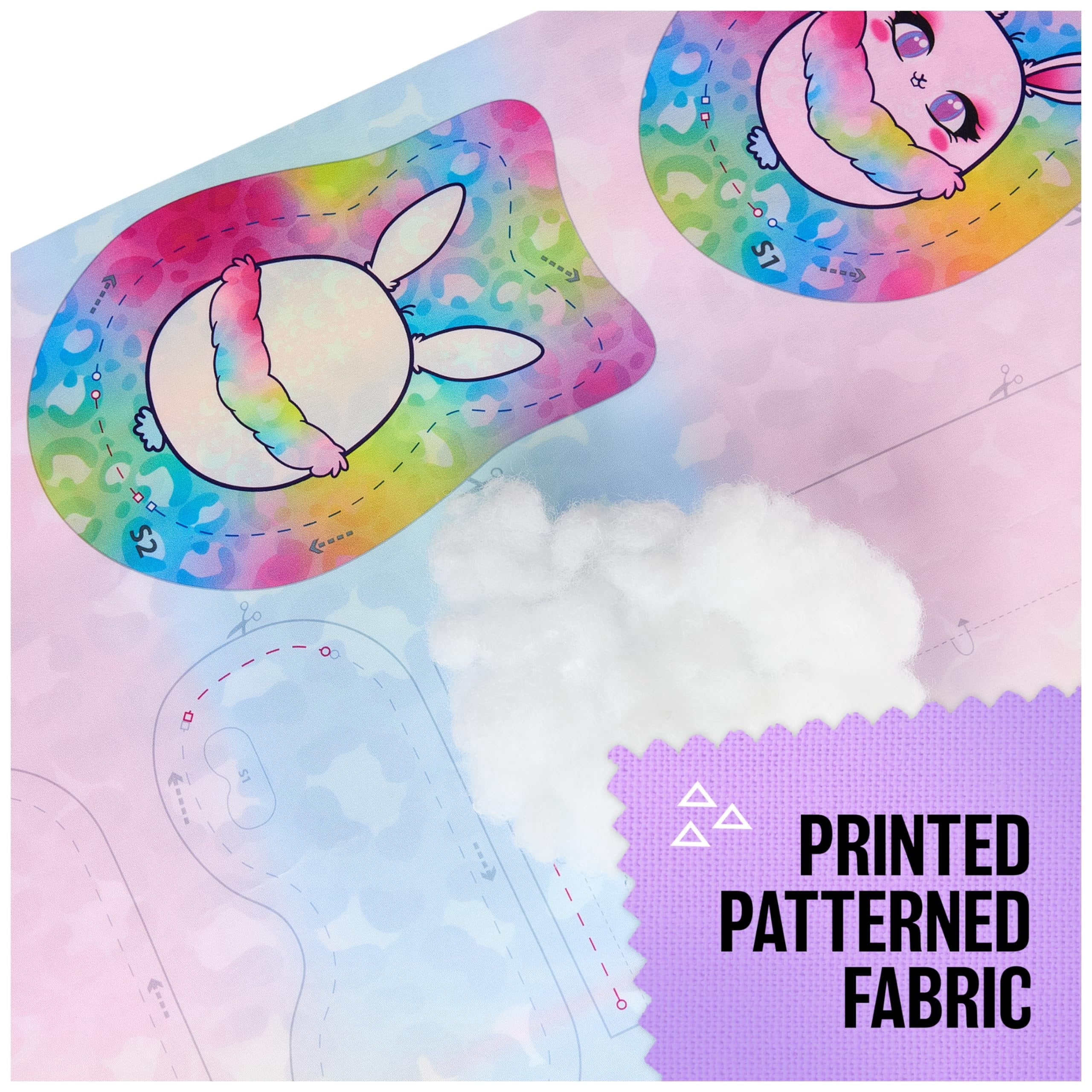 Cool Maker, Stitch ‘N Style Fashion Studio Refill with 2 Pre-Threaded Cartridges, Fabric and Water Transfer Prints, Arts & Crafts Kids Toys for Girls