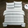 thumbnail image 2 of Casa Rugby 2-Piece Grey 100% Polyester Fill Comforter Set, Multiple Colors and Sizes, 2 of 4
