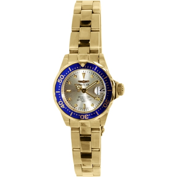Invicta Women's Pro Diver 4610 Gold Stainless-Steel Plated Japanese Quartz Dress Watch