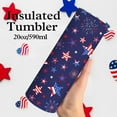 thumbnail image 4 of 4th of July tumbler American Flag Gifts -20 oz Patriotic Vacuum Insulated Stainless Steel Travel Tumblers,Patriotic Military Gifts For Veterans, Police, Fathers Day, 4th of July, 4 of 6