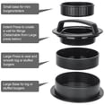 thumbnail image 3 of Burger Press Hamburger Press Patty Maker 3-in-1 Non Stick Stuffed Burger Press Different Size Hamburger Patty Molds for Grilling and Cooking Kitchen Barbecue Tool, 3 of 9
